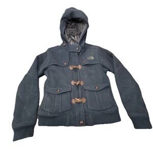 The North Face Women’s Medium Navy Wool Parka Bomber Jacket